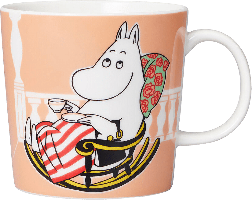 Muminmugg 30 cl Muminmamma, från Arabia, i färgen Marmelad.