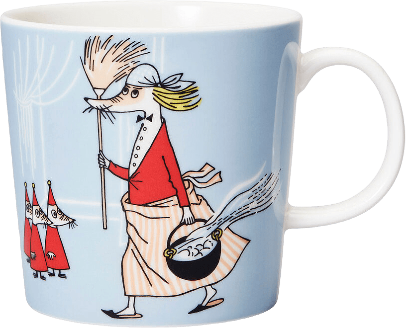 Muminmugg 30 cl Filifjonkan, från Arabia, i färgen Grå.