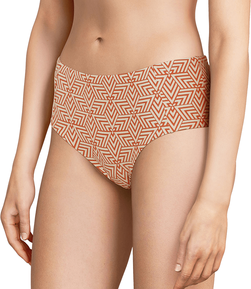 Aztec Java Beach Panties Full Brief, från FEMILET, i färgen Graphique.
