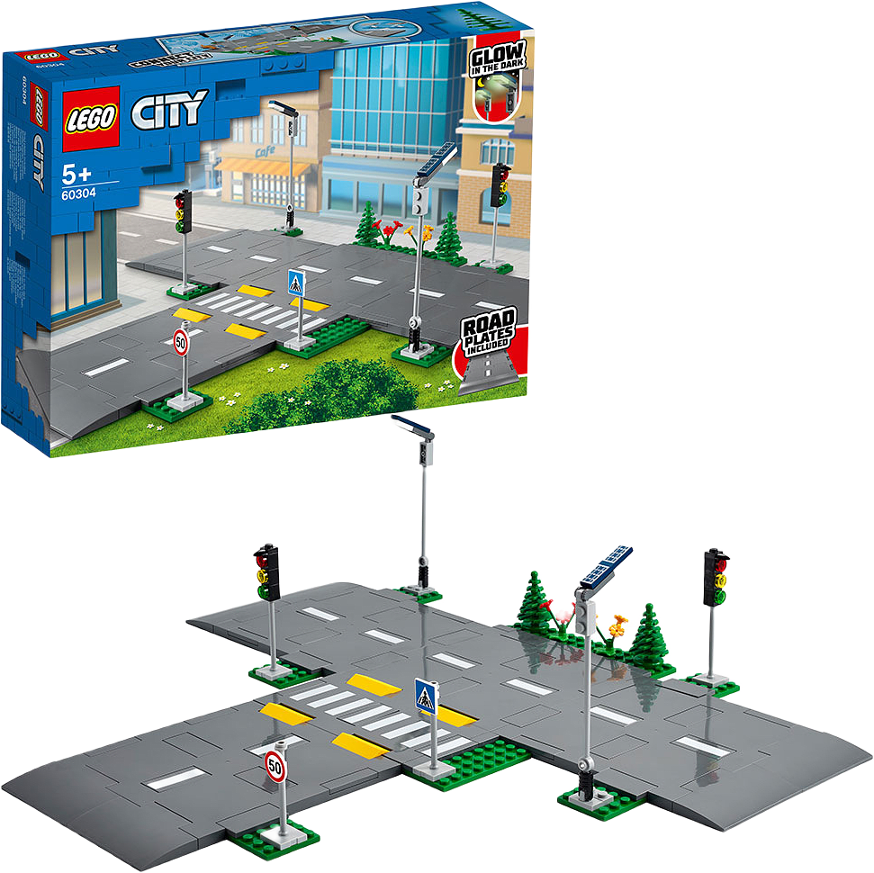 60304 City Town Vägplattor, från LEGO.