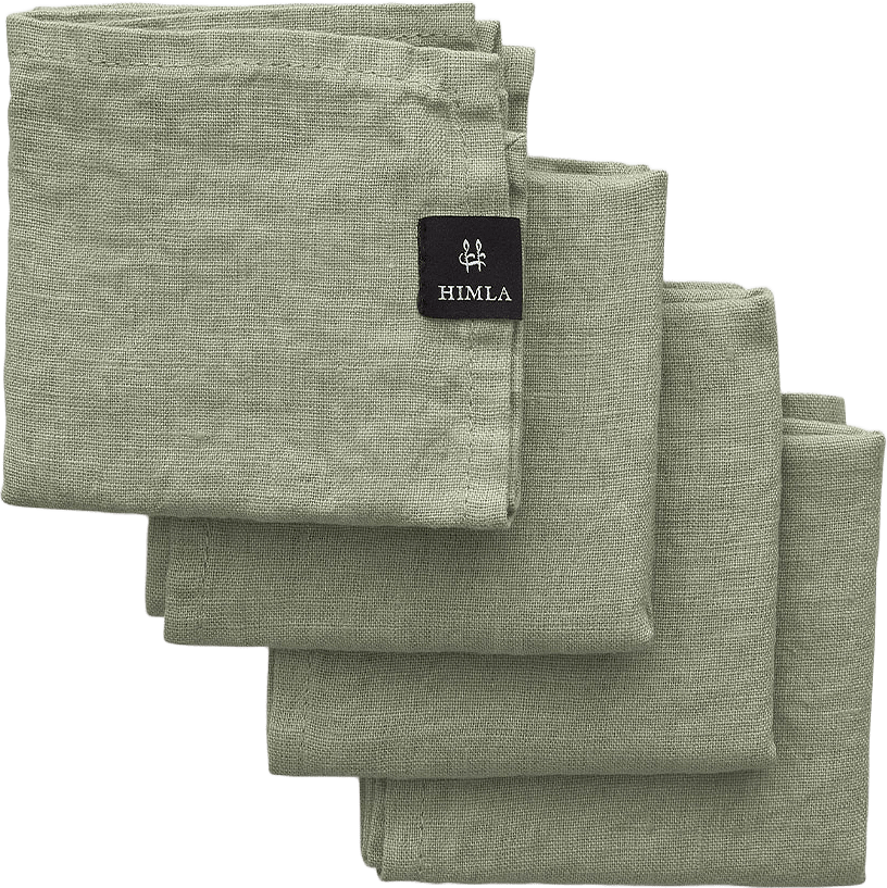 Sunshine servetter, från Himla, i färgen Sage.