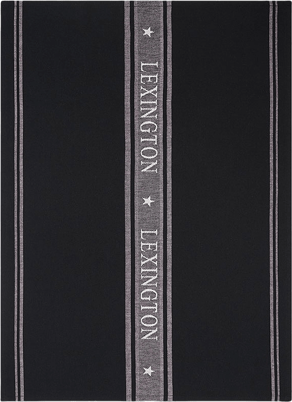 Kökshandduk – Star 50x70 cm, från Lexington, i färgen Black/White.