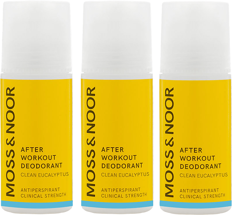 After Workout Deodorant Clean Eucalyptus (No Perfume), 3-pack