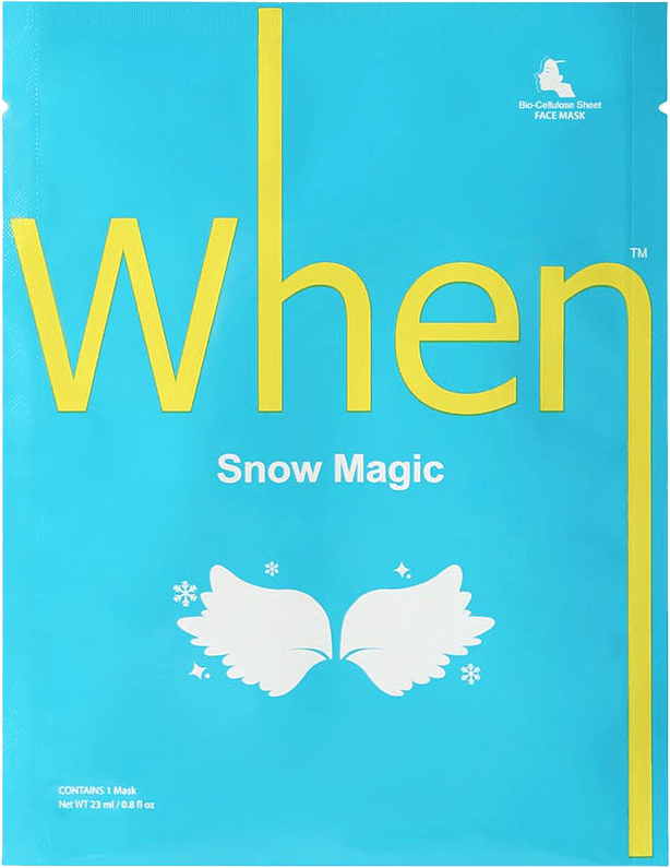Snow Magic Sheet Mask, från When.