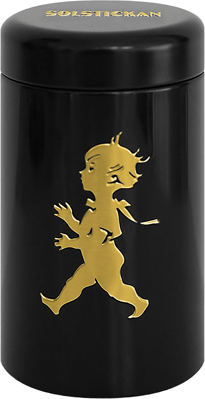 Tändsticksrör – Svart / Guld, från Solstickan Design, i färgen Svart/Guld.