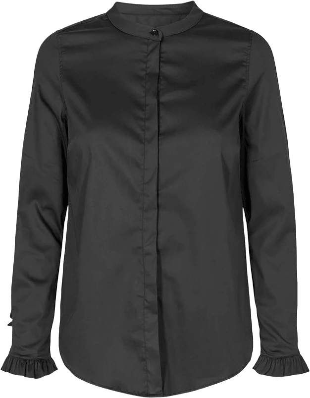 Mattie Sustainable Shirts, från Mos Mosh, i färgen Black.