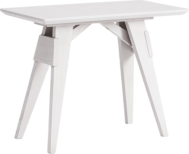 Sidobord Arco, 53x40x25 cm, från Design House Stockholm, i färgen White.