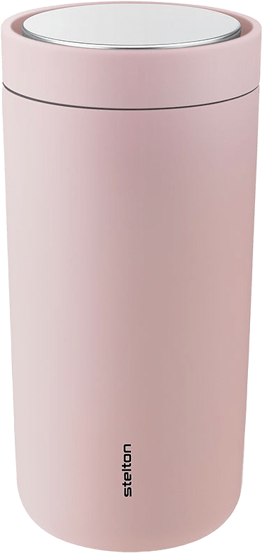 Termosmugg To Go Cklick 0,4 L, från Stelton, i färgen Soft Rose.