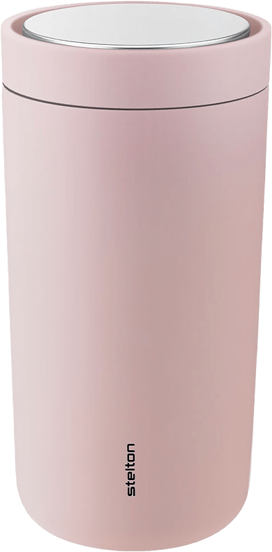 Termosmugg To Go Cklick 0,2 L, från Stelton, i färgen Soft Rose.