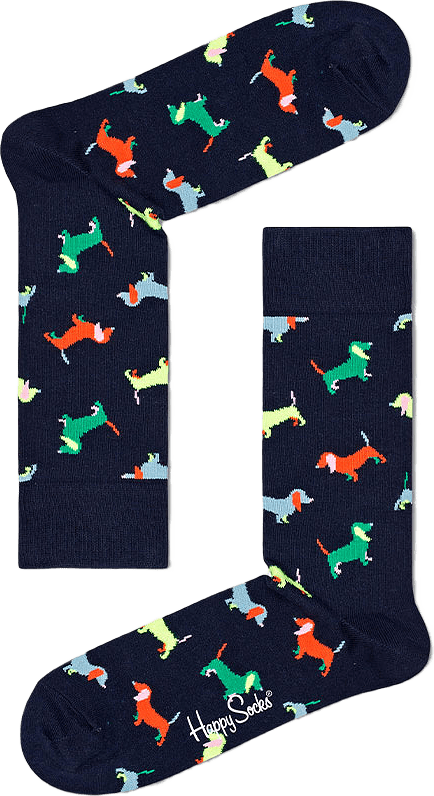 Puppy Love Sock, från Happy Socks, i färgen Navy.