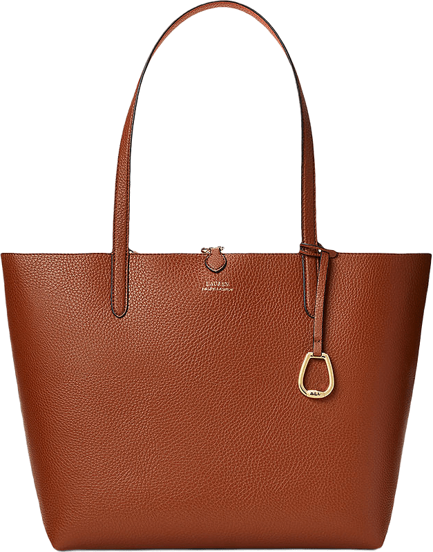 Faux-Leather Reversible Tote, från Lauren Ralph Lauren, i färgen Lauren Tan/Orange.