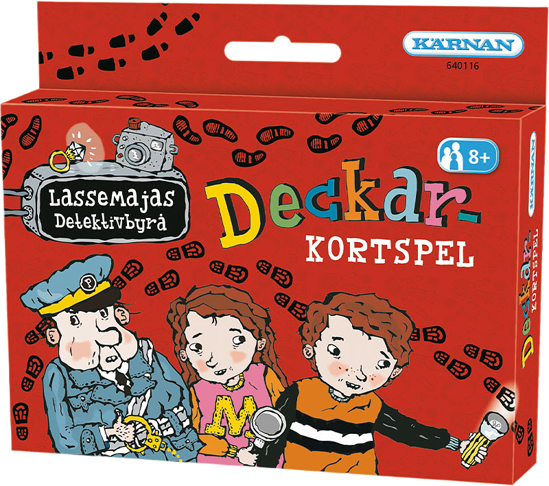 Kortspel Lasse-Maja Deckarkortspel, från KÄRNAN.