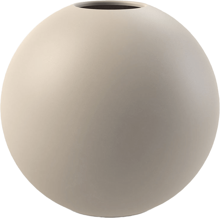 Vas Ball, Ø20cm, från Cooee, i färgen Sand.