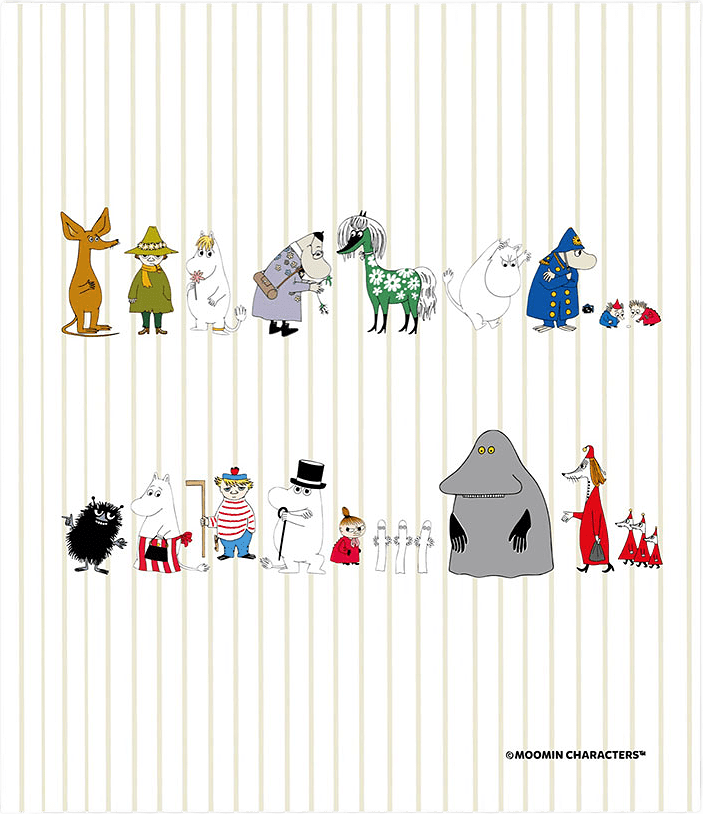 Diskduk Mumin Online 5-pack, från Opto Design, i färgen Vit.