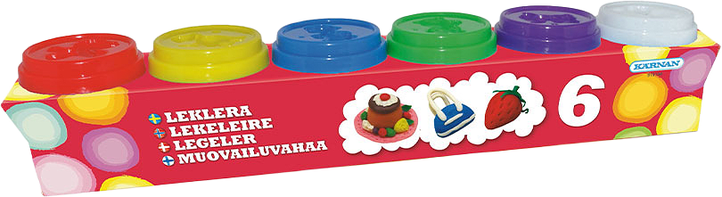 Leklera, 6 burkar, från KÄRNAN.