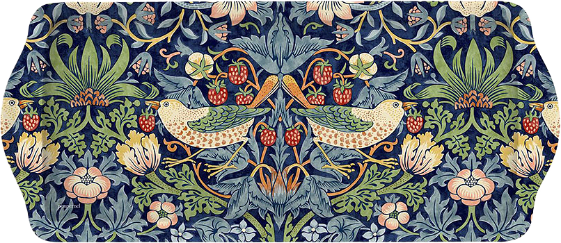 Smörgåsbricka Strawberry Theif, från Morris & Co, i färgen Blue.