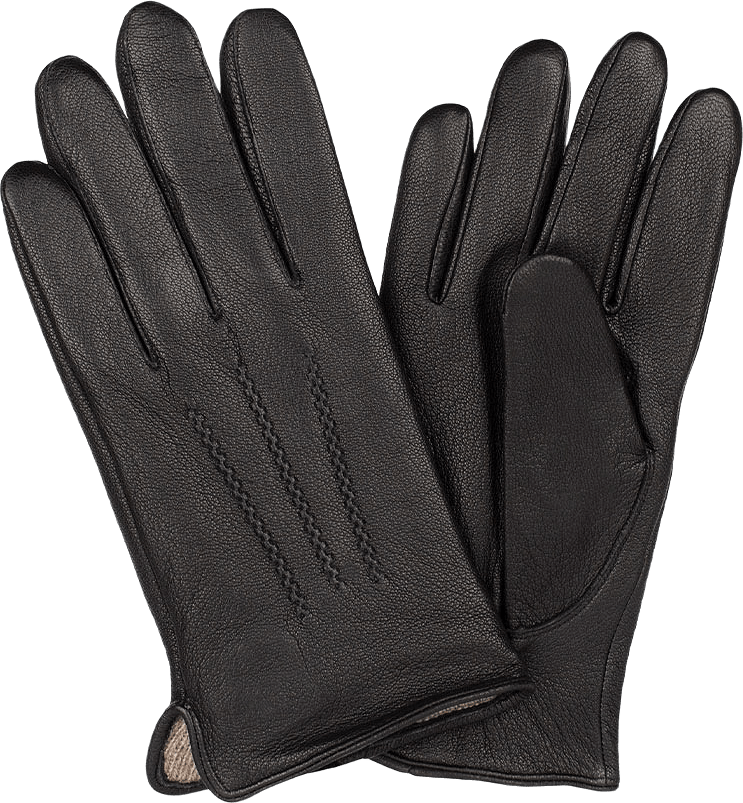 Herrhandske Getnappa Denta, från HK Handskompaniet, i färgen Black.