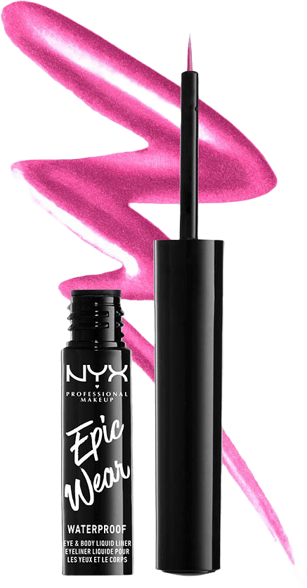 Epic Wear Metallic Liquid Eyeliner, från NYX Professional Makeup, i färgen Fuschia Metal.