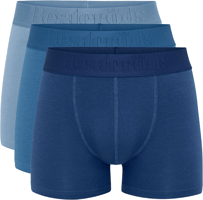 Boxer Bamboo 3-pack - Regular Leg, från Resteröds, i färgen Navy Blue.