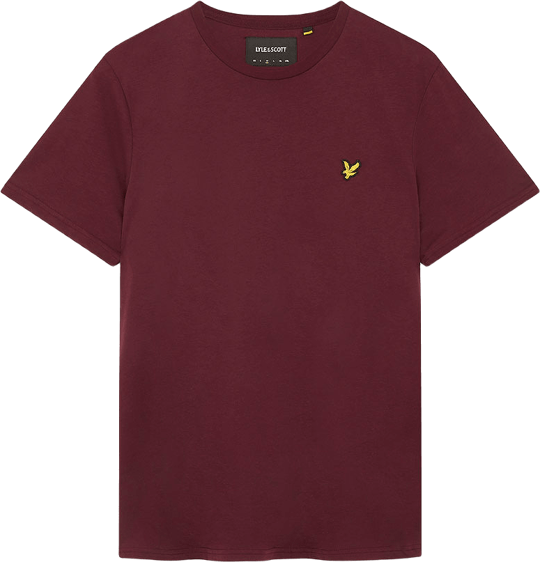 Plain T-shirt, från Lyle & Scott, i färgen Burgundy.
