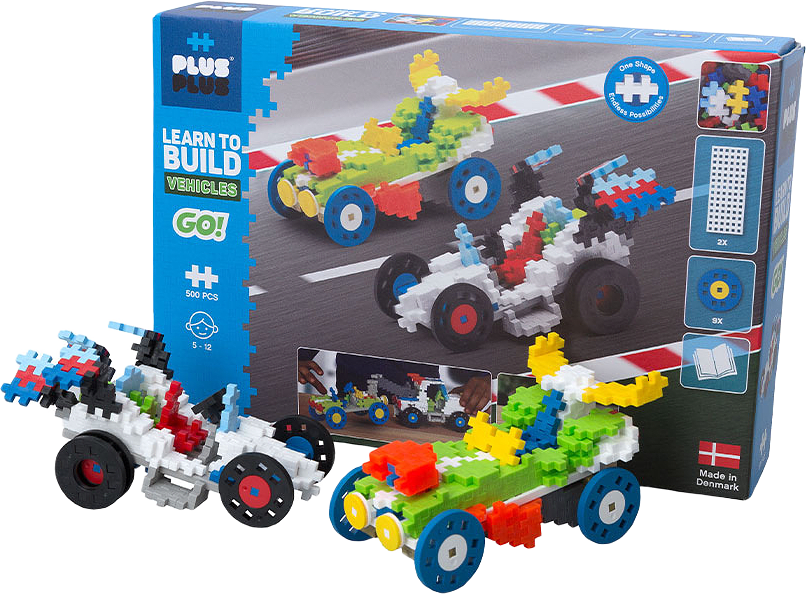 Plus-Plus Byggbitar Learn to Build Go! Vehicles, från PLUS PLUS.