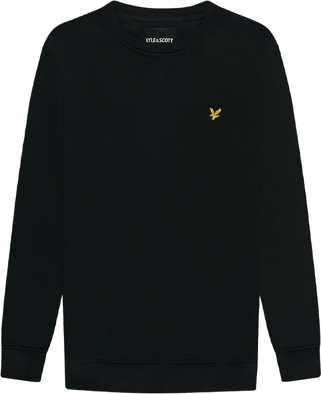 Crew Neck Sweatshirt, från Lyle & Scott, i färgen Jet Black.