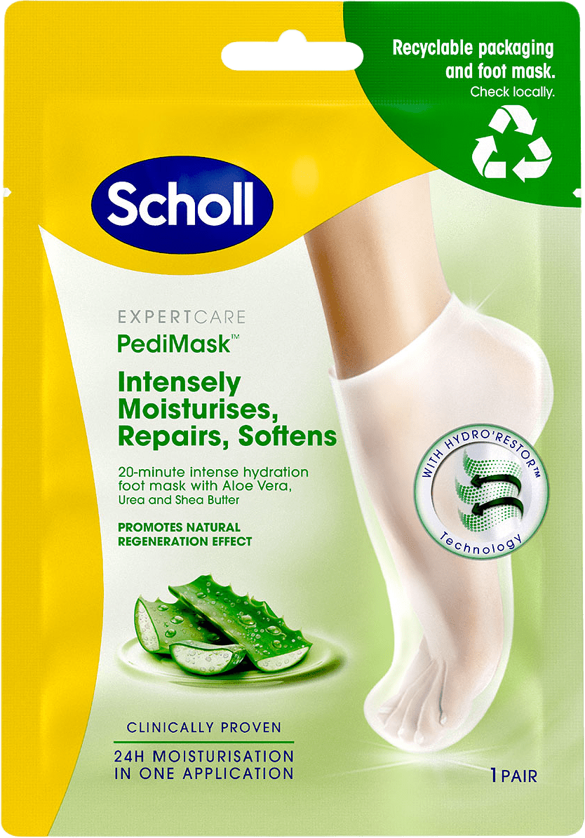 Mjukgörande Fotmask Aloe Vera, från Scholl.