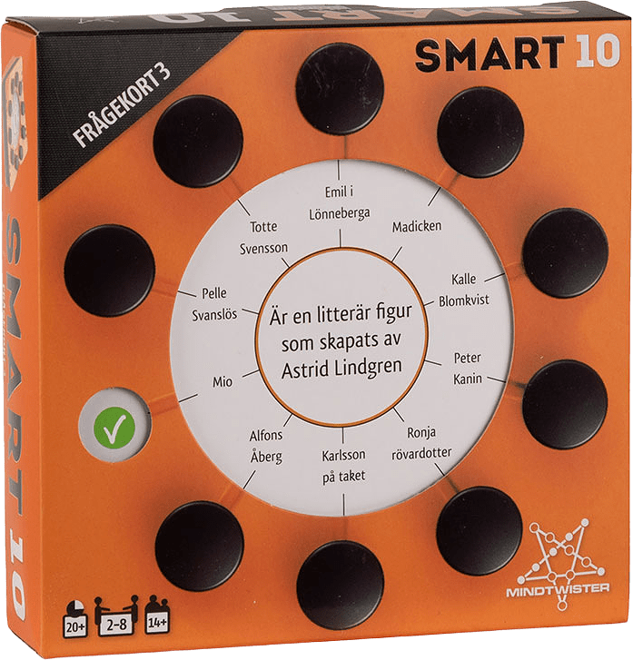 Smart10 Frågekort 3, från Martinex, i färgen Orange.