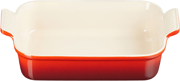 Ungsform Heritage Rekt., från Le Creuset, i färgen Cerise.