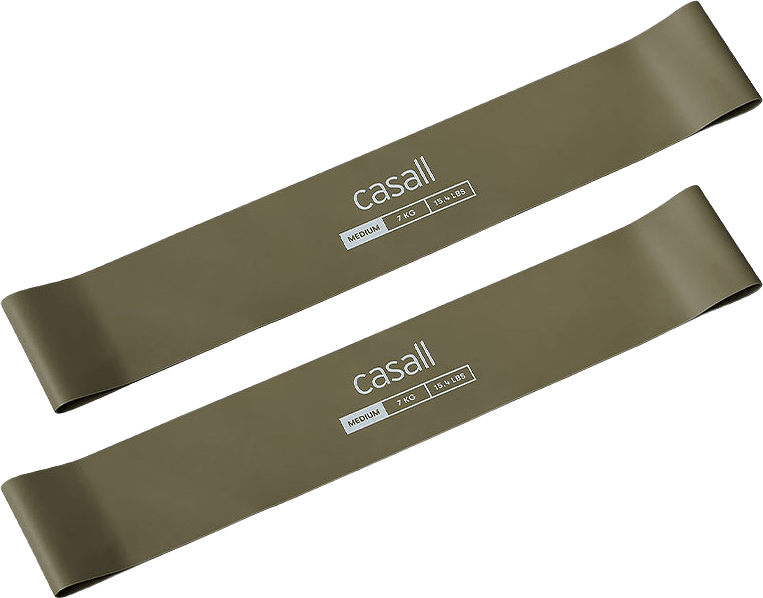 Gummiband Medium 2st, från Casall, i färgen Medium Green.