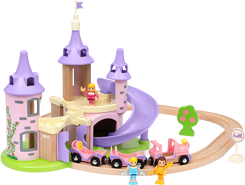 Set Disneyprinsessa slott, från Brio.