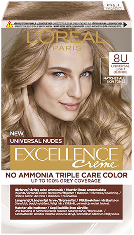 Excellence Universal Nudes 8U Universal Light Blonde, från L'Oréal Paris, i färgen Light Blonde.