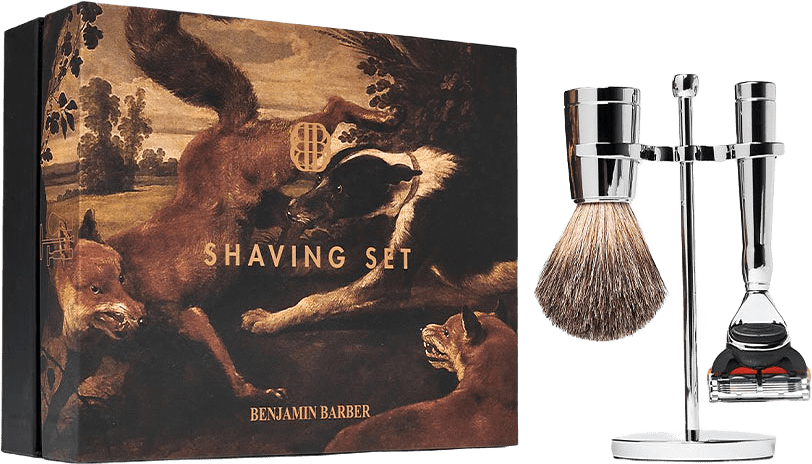 Classic 3-piece Shaving Set Chrome Fusion, från Benjamin Barber.