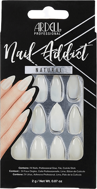 Nail Addict Natural Stiletto, från Ardell, i färgen Stiletto.