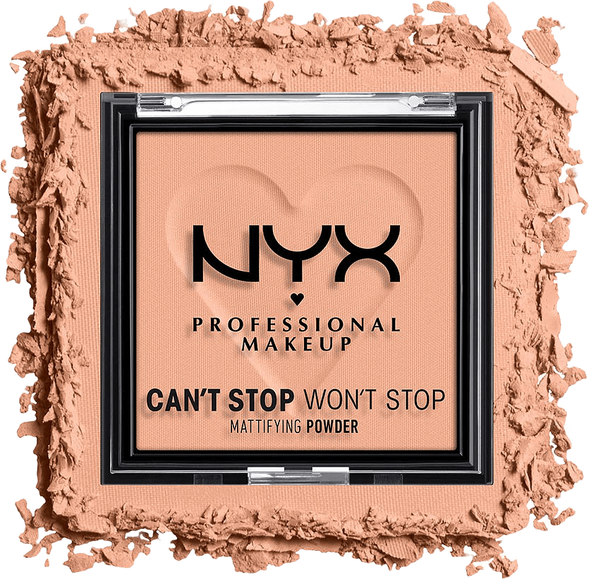 Can’t Stop Won’t Stop Mattifying Powder, från NYX Professional Makeup, i färgen Brightening Peach.