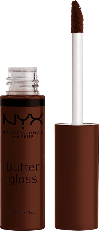 Butter Lipgloss, från NYX Professional Makeup, i färgen Rich Brown.