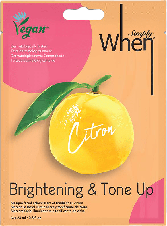 Vegan Citron Brightening & Tone Up Mask, från When.