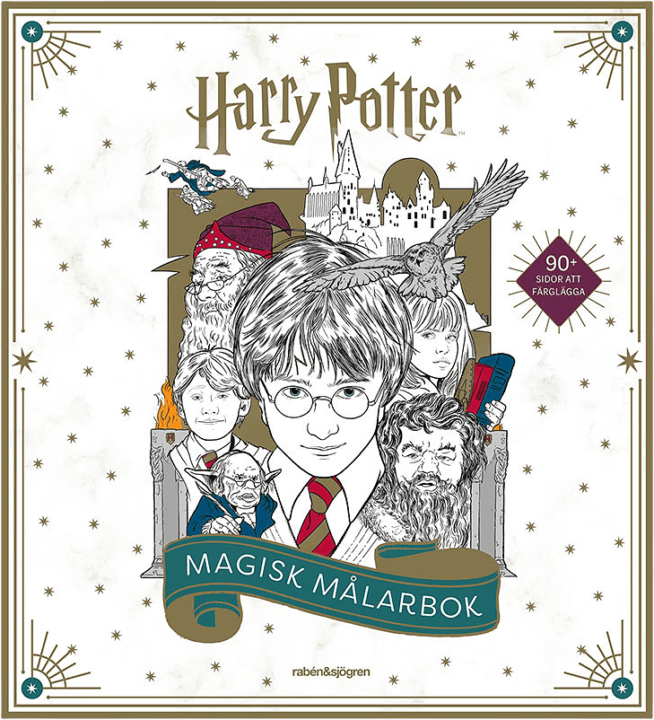 Ny magisk Harry Potter Målarbok!, från Raben & Sjögren.