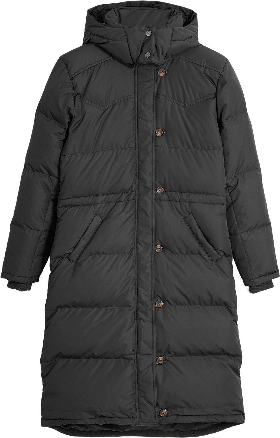 Alexandra Long Down Jacket, från Boomerang, i färgen Black.