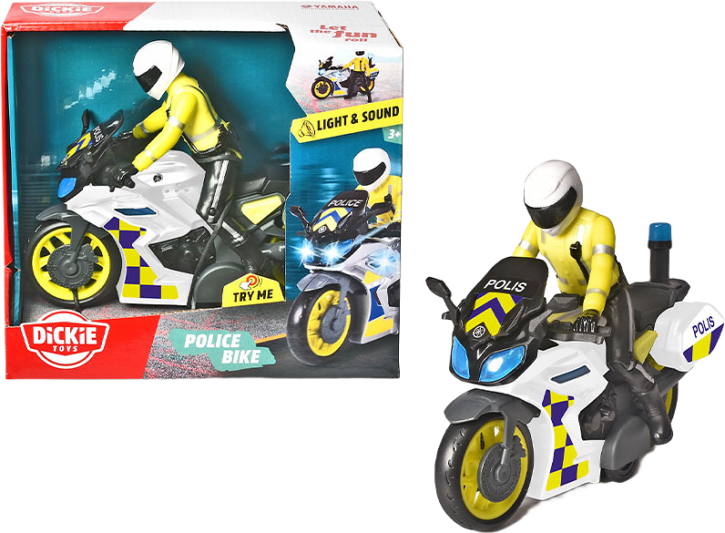 Dickie Toys Svensk Polismotorcykel, från Dickie.