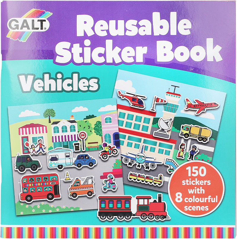 Stickerbok fordon, återanvändbar, från GALT.