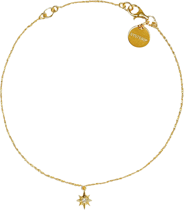 North Star Bracelet Gold, från Syster P, i färgen Gold.