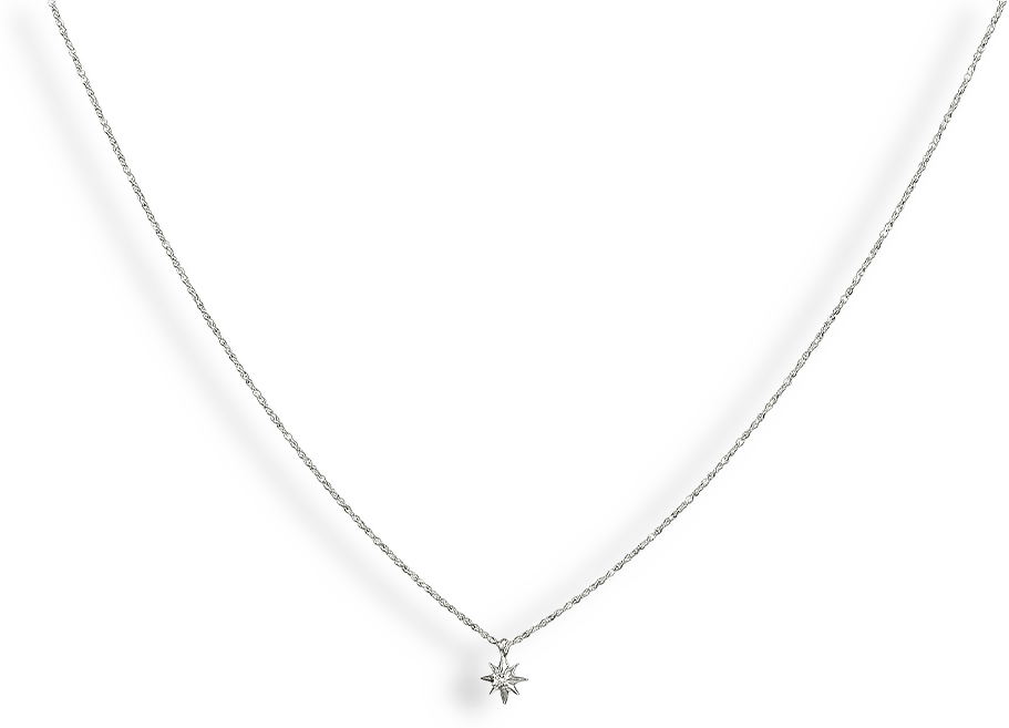 North Star Short Necklace Silver