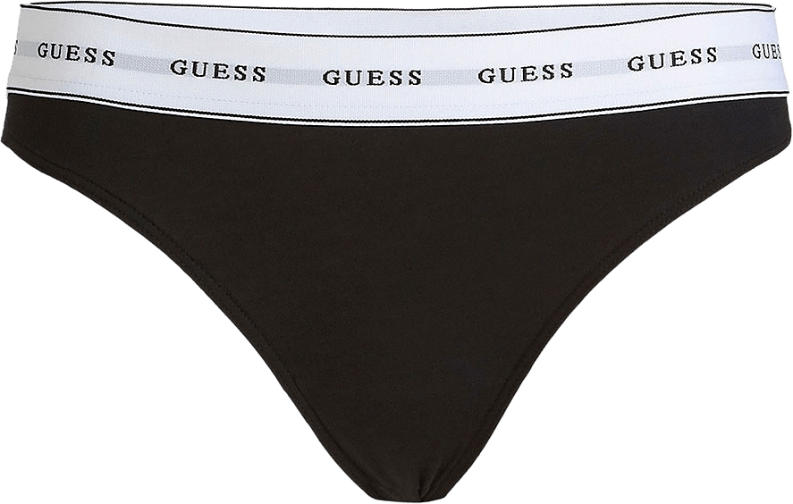 Carrie Thong Brief Thong, från Guess, i färgen Jet Black W/ Frost G.