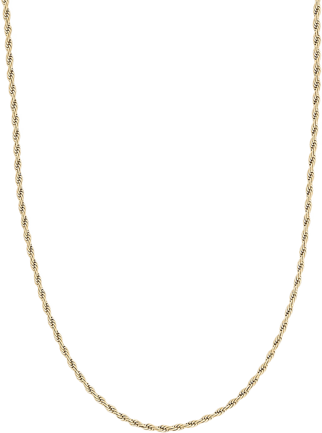 Rope Chain Necklace Gold