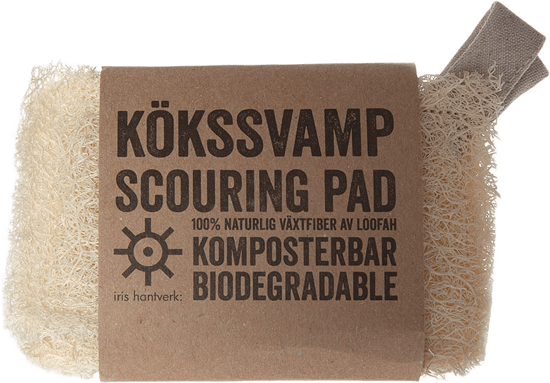 Kökssvamp Loofah, från Iris hantverk, i färgen Trä.
