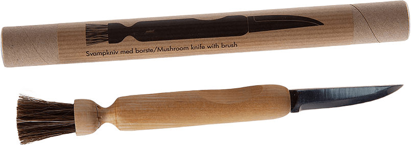 Svampkniv med borste, från Iris hantverk, i färgen Trä.