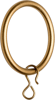 Ring för gardinstång Ø19 Blankt guld, från Kirsch, i färgen Blankt Guld.