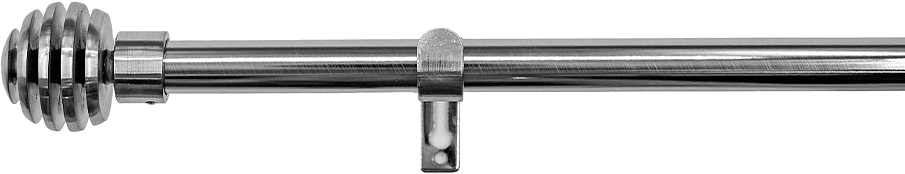 Gardinstång Aura Ø 19 mm 160-300 cm, stål, från Kirsch, i färgen Stål.