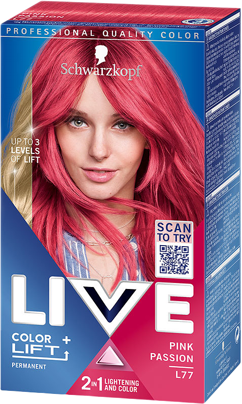 Live Hårfärg L77 Pink Passion, från Schwarzkopf, i färgen Pink Passion.